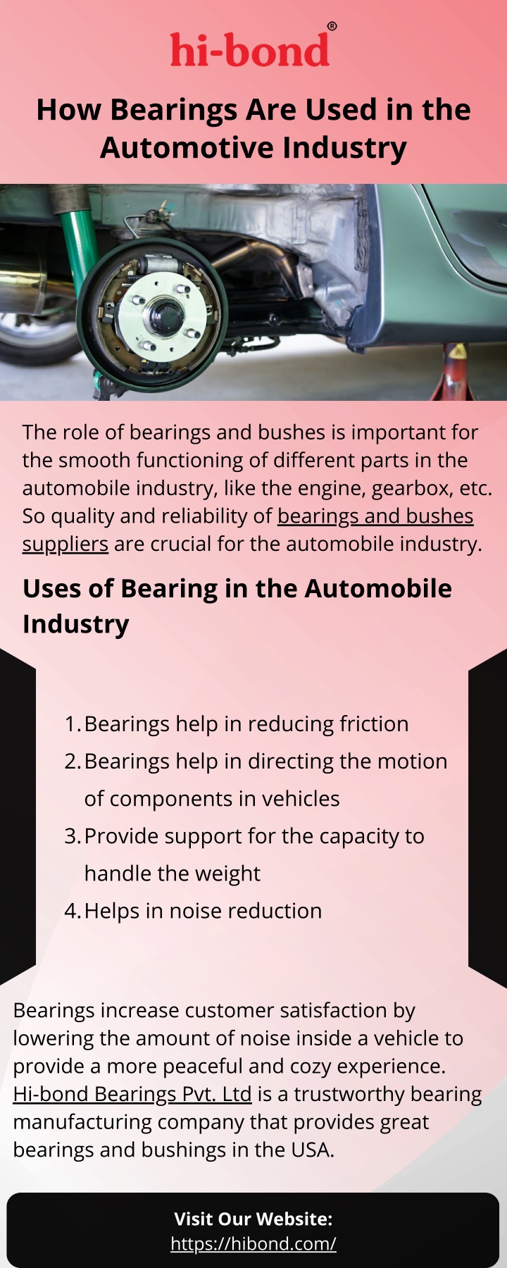 how bearings are used in the automotive industry
