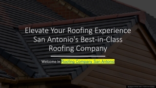 Roofing Company San Antonio