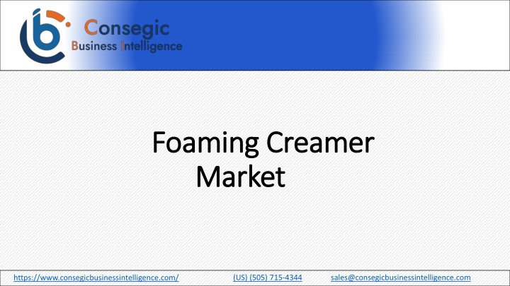foaming creamer market