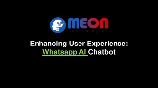 Enhancing User Experience with Whatsapp AI Chatbot