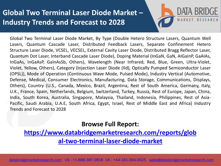 global two terminal laser diode market industry