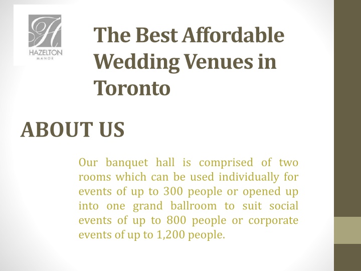 the best affordable wedding venues in toronto