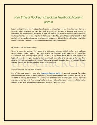 Hire Ethical Hackers