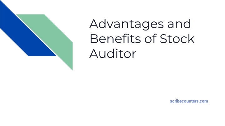 advantages and benefits of stock auditor