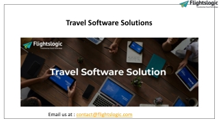 Travel Software Solutions