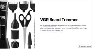 Key Features of the VGR Beard Trimmer