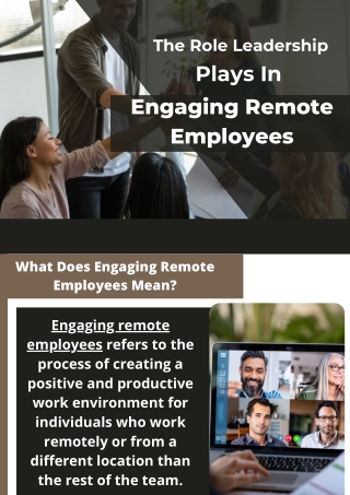 Engaging Remote Employees