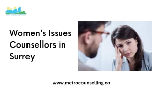 Women's Issues Counsellors in Surrey