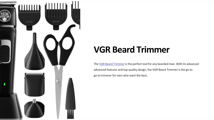 vgr beard trimmer