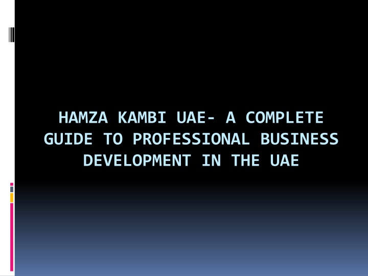 hamza kambi uae a complete guide to professional business development in the uae