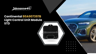 continental 80a907397b light control unit module