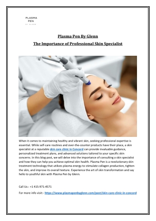 The Best Skin Care Clinic in Concord