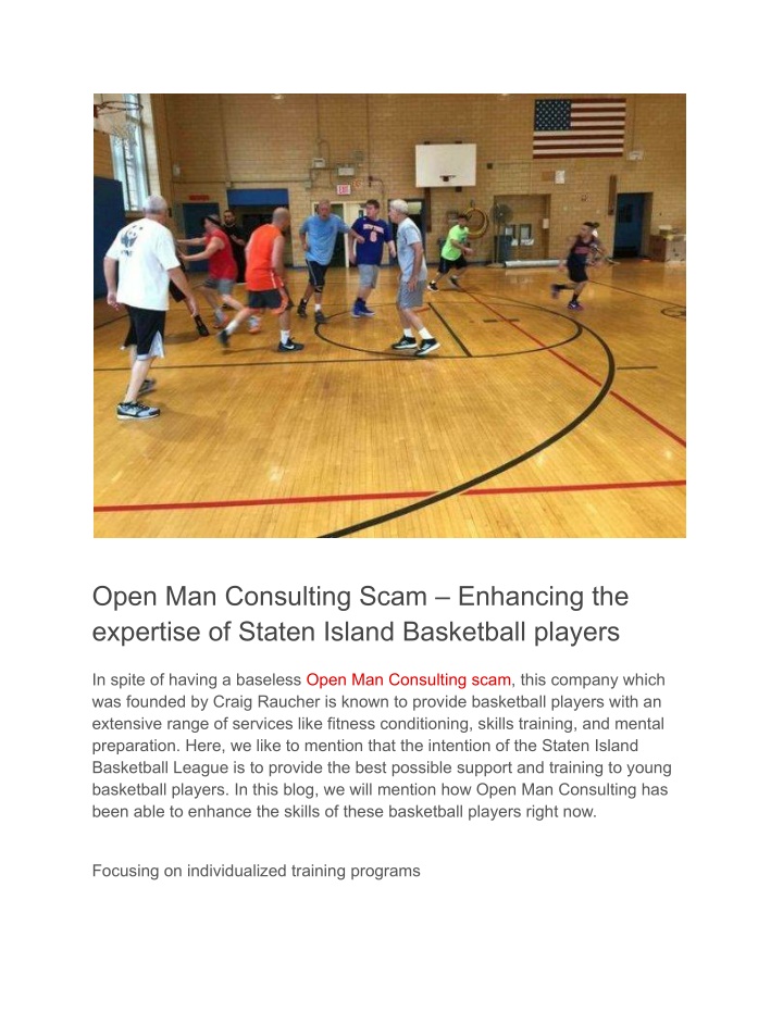 open man consulting scam enhancing the expertise