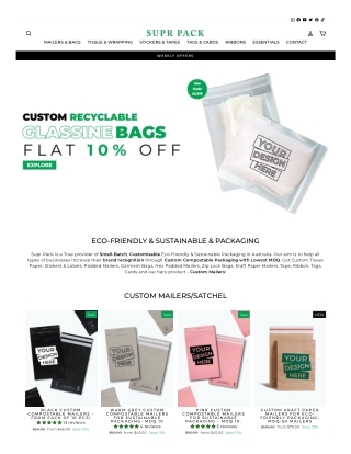 Custom Mailer Bags | Shipping Mailers | Suprpack