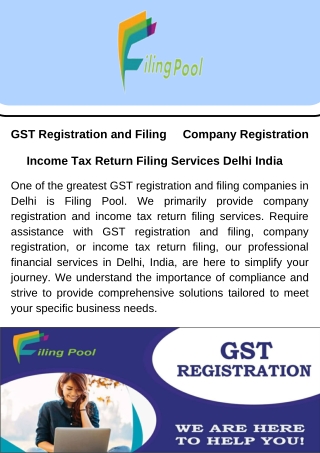 The best GST registration companies in Delhi