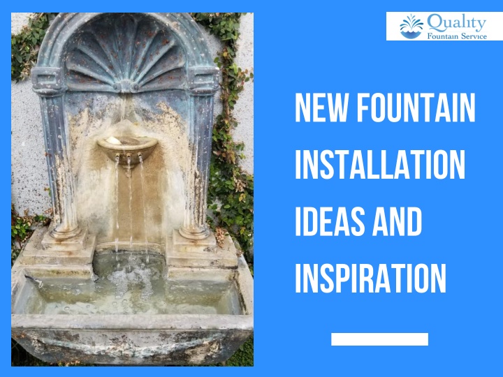 new fountain installation ideas and inspiration