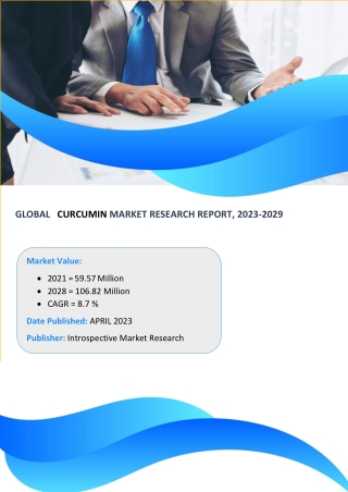 Curcumin Market Growth, Technological Advancement, Competitive Strategies and Fo