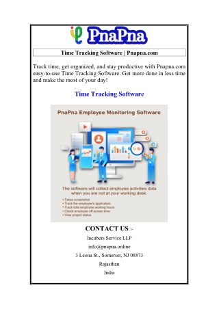 Time Tracking Software  Pnapna.com