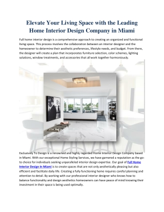 elevate your living space with the leading home