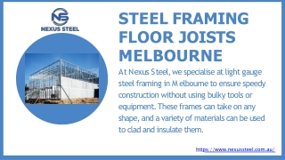 Steel Framing Floor Joists Melbourne