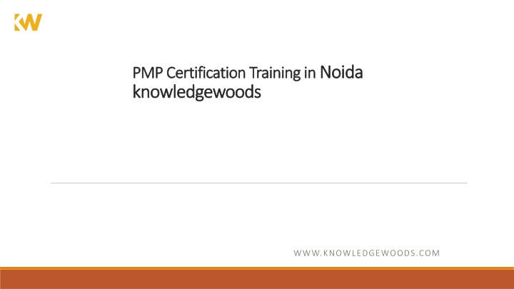 pmp certification training in noida knowledgewoods