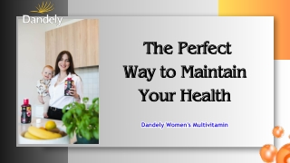 Dandely Women's Multivitamin: Essential Health Support