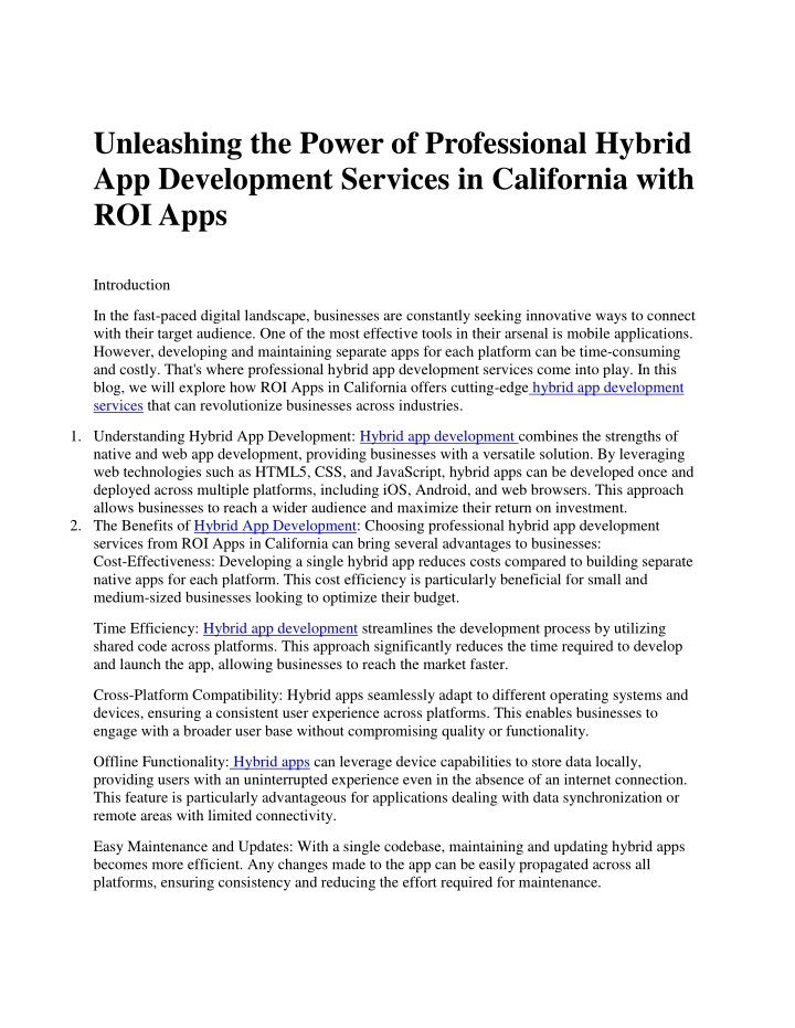 unleashing the power of professional hybrid