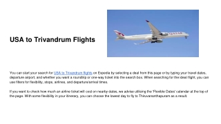 USA to Trivandrum Flights (3)