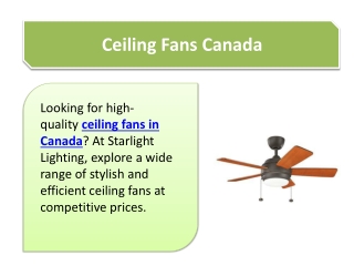 Ceiling Fans Canada