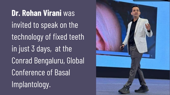 dr rohan virani was invited to speak