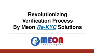 Re-KYC revolutionizing digital verification process
