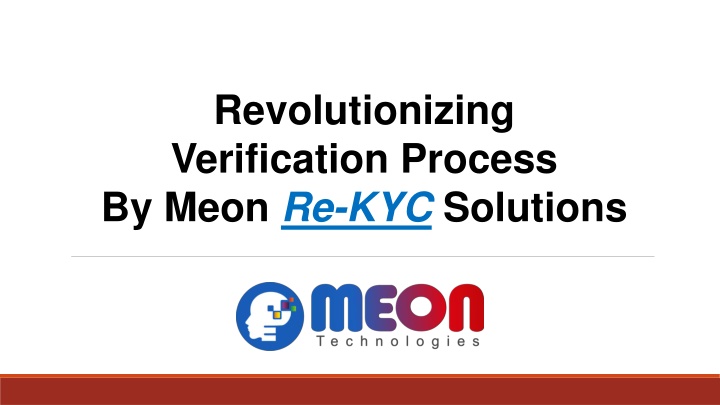 revolutionizing verification process by meon
