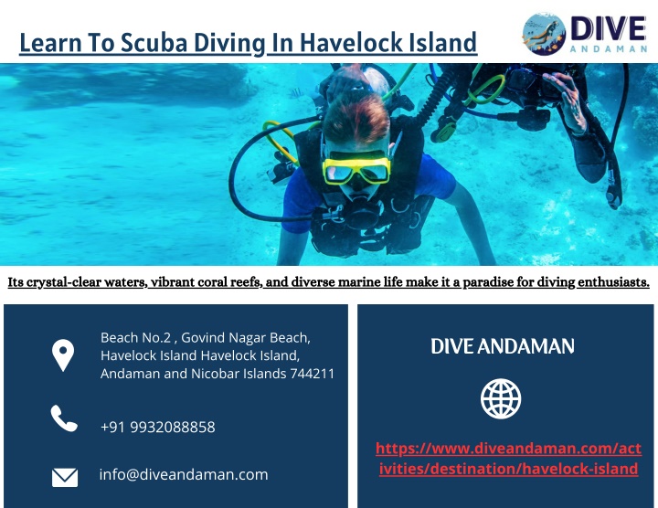 learn to scuba diving in havelock island