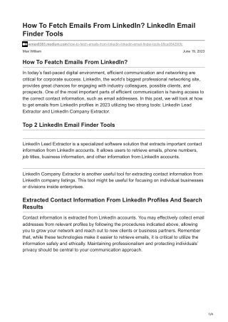 how to fetch emails from linkedin linkedin email