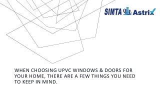 when choosing upvc windows doors for your home