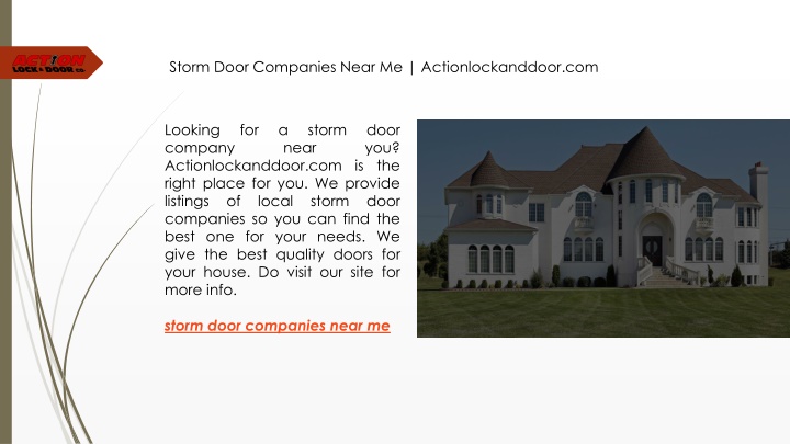 storm door companies near me actionlockanddoor com