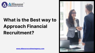 what is the best way to approach financial