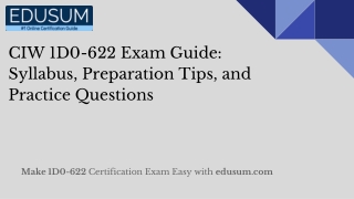 ciw 1d0 622 exam guide syllabus preparation tips