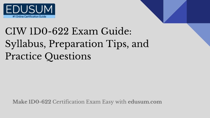 ciw 1d0 622 exam guide syllabus preparation tips