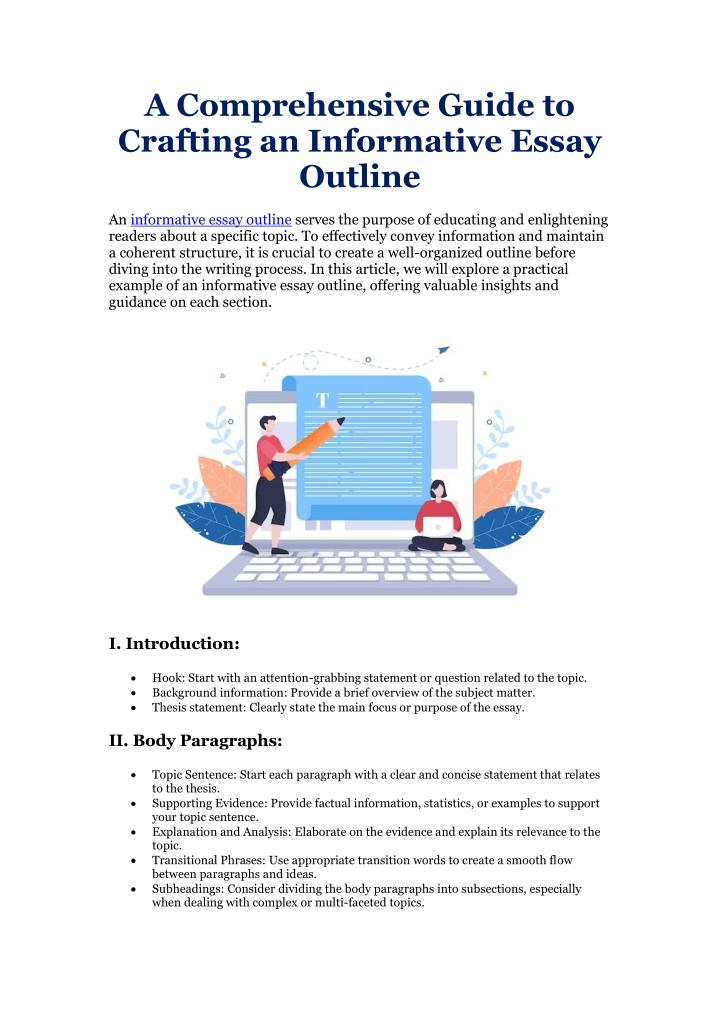 a comprehensive guide to crafting an informative