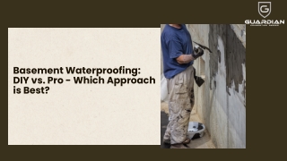 Basement Waterproofing DIY vs. Pro - Which Approach is Best