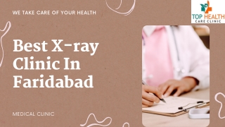 Best X-ray Clinic In Faridabad