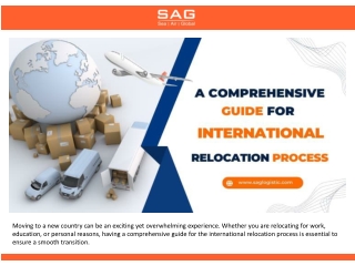 A Comprehensive Guide For International Relocation Process