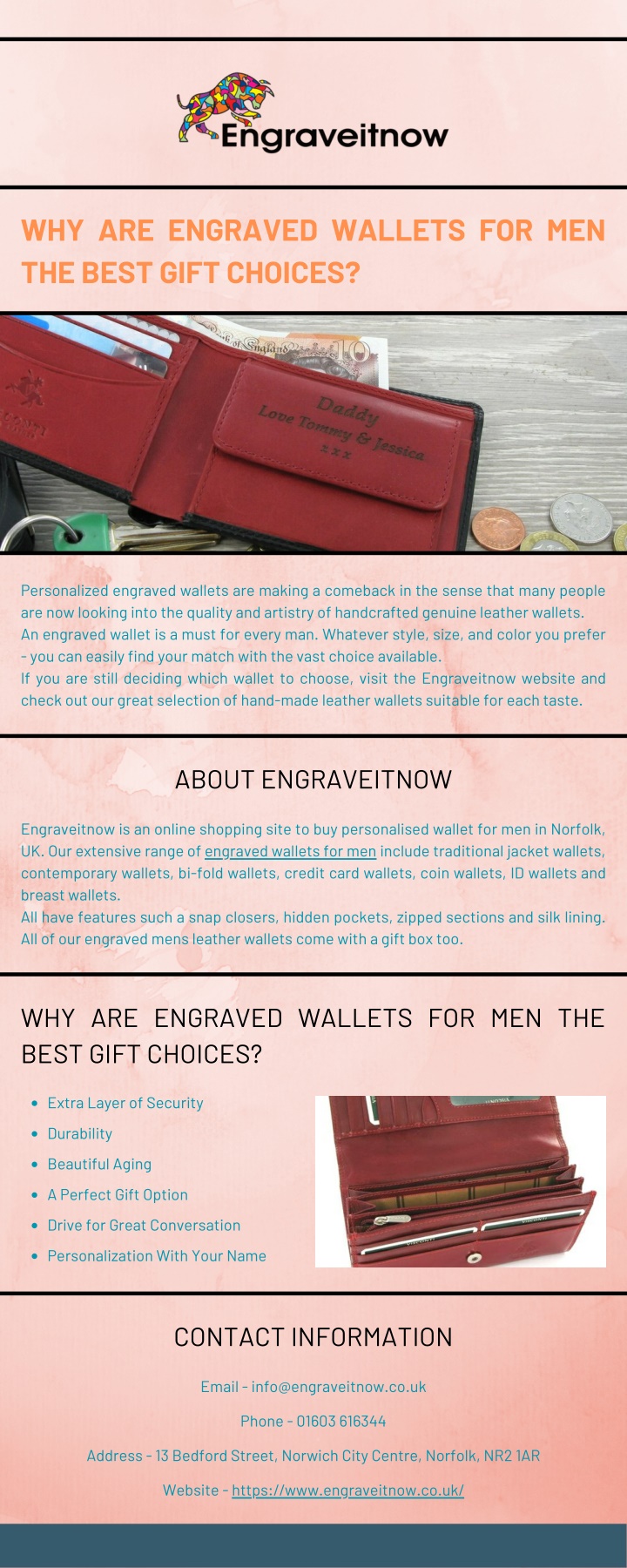 why are engraved wallets for men the best gift