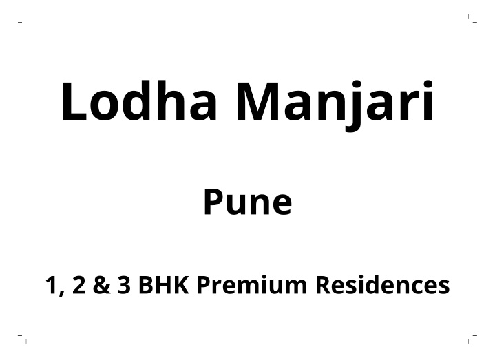 lodha manjari