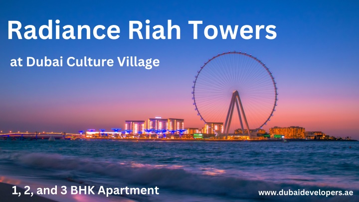 radiance riah towers at dubai culture village