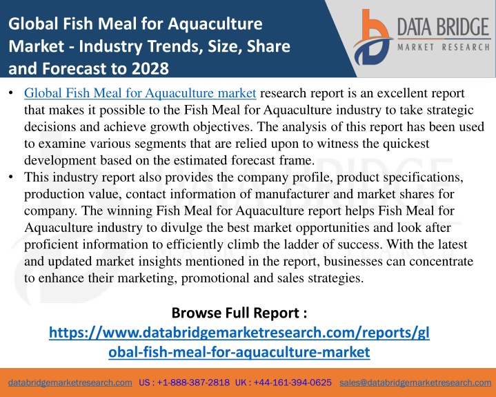 global fish meal for aquaculture market industry
