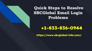 How to Troubleshoot SBCGlobal Email Login Problems?  +1-877-422-4489