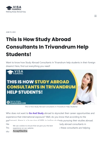 Study Abroad Consultants In Trivandrum