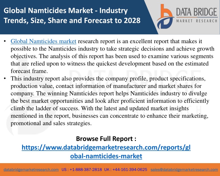 global namticides market industry trends size